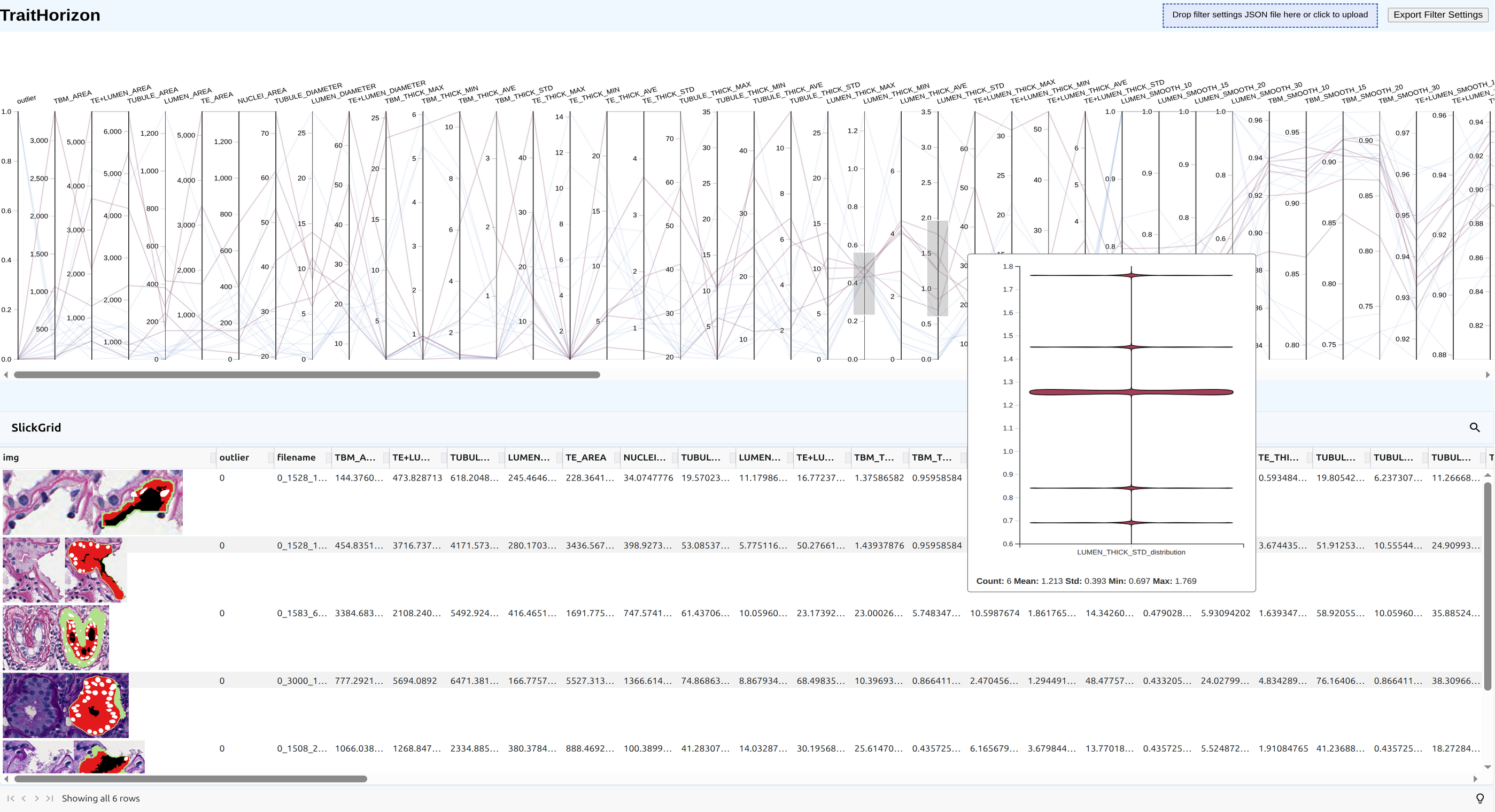 TraitHorizon Screenshot